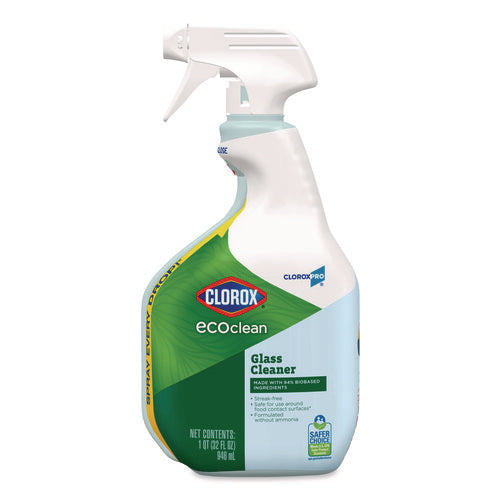 Image of Clorox® Clorox Pro EcoClean Glass Cleaner, Unscented, 32 oz Spray Bottle