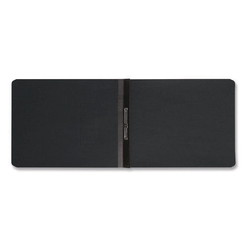 Image of Smead Prong Fastener Premium Pressboard Report Cover, Two-Piece Prong Fastener, 2" Capacity, 8.5 X 11, Black/black