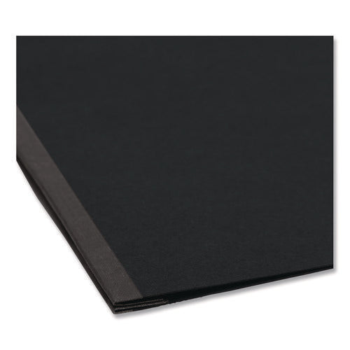 Image of Smead Prong Fastener Premium Pressboard Report Cover, Two-Piece Prong Fastener, 2" Capacity, 8.5 X 11, Black/black