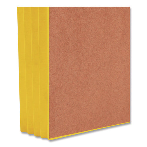 Image of Smead Redrope Drop-Front End Tab File Pockets, Fully Lined 6.5" High Gussets, 3.5" Expansion, Letter Size, Redrope/Yellow, 10/Box