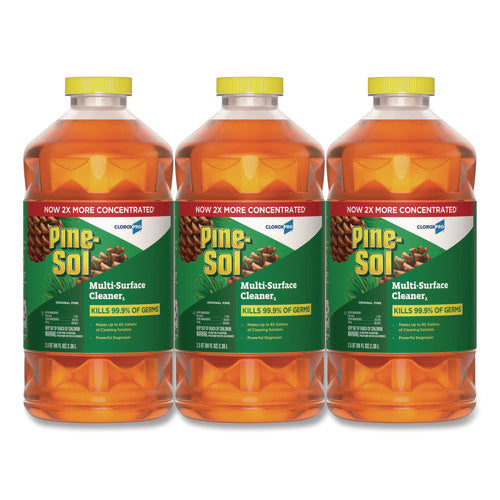 Image of Pine-Sol® CloroxPro Multi-Surface Cleaner Disinfectant Concentrated, Original Pine Scent, 80 oz Bottle, 3/Carton