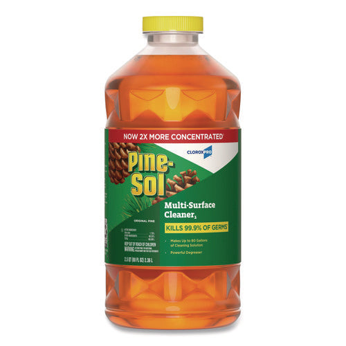 Image of Pine-Sol® CloroxPro Multi-Surface Cleaner Disinfectant Concentrated, Original Pine, 80 oz Bottle