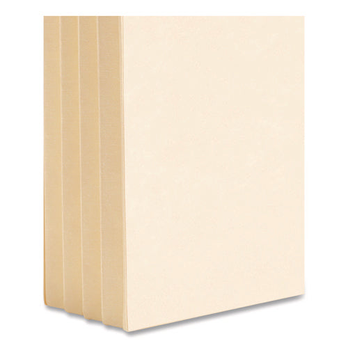 Image of Smead Manila End Tab Tuff Pockets, 3.5" Expansion, Letter Size, Manila, 10/box