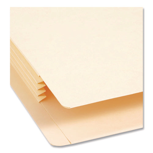 Image of Smead Manila End Tab Tuff Pockets, 3.5" Expansion, Letter Size, Manila, 10/box