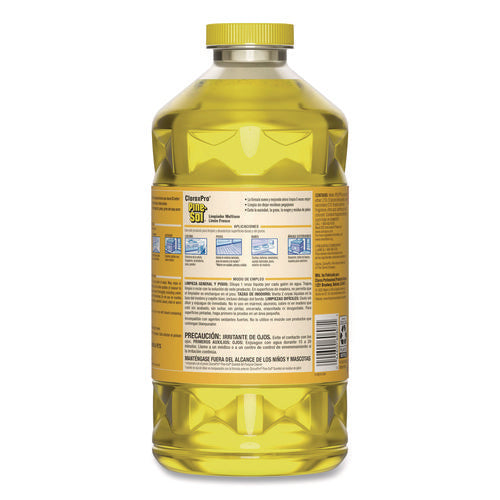 Image of Pine-Sol® CloroxPro Multi-Surface Cleaner Concentrated, Lemon Fresh Scent, 80 oz Bottle