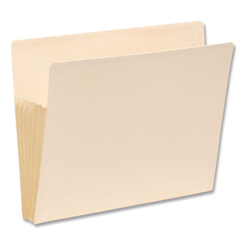 Image of Smead Manila End Tab Tuff Pockets, 5.25" Expansion, Letter Size, Manila, 10/box