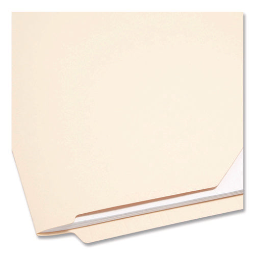 Image of Smead End Tab Jackets With Reinforced Tabs, Straight Tab, Legal Size, 11-Pt Manila, 100/box