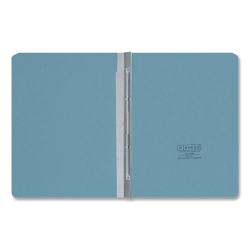 Image of Smead Prong Fastener Premium Pressboard Report Cover, Two-Piece Prong Fastener, 3" Capacity, 8.5 x 11, Blue