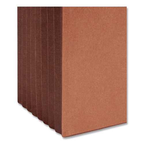 Image of Smead TUFF Expanding Wallets, 7" Expansion, 1 Section, Elastic Cord Closure, Legal Size, Redrope