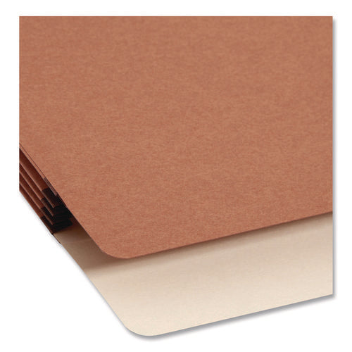 Image of Smead Supertab Pockets, 3.5" Expansion, Letter Size, Redrope, 25/box