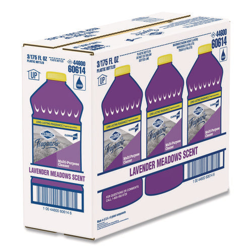 Image of Clorox® CloroxPro Fraganzia Multi-Purpose Cleaner, Lavender Meadows Scent, 175 oz Bottle, 3/Carton