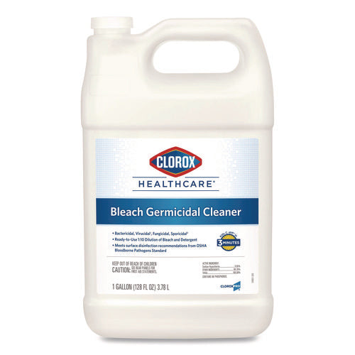 Image of Clorox Healthcare® Bleach Germicidal Cleaner, 128 Oz Refill Bottle