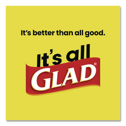 Image of Glad® ForceFlex MaxStrength Tall Kitchen Drawstring Trash Bags, 13 gal, Fresh Clean Scent, 24 x 28, White, 34/Box, 6 Boxes/Carton