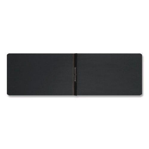 Image of Smead Prong Fastener Premium Pressboard Report Cover, Two-Piece Prong Fastener, 3" Capacity, 8.5 X 14, Black/black