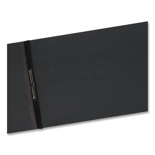 Image of Smead Prong Fastener Premium Pressboard Report Cover, Two-Piece Prong Fastener, 3" Capacity, 8.5 X 14, Black/black