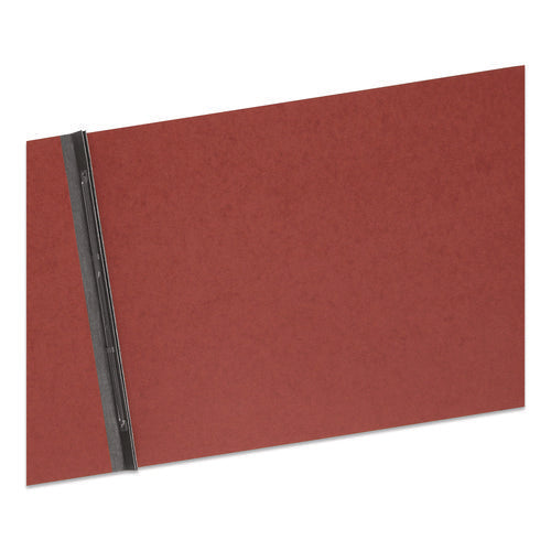 Image of Smead Prong Fastener Premium Pressboard Report Cover, Two-Piece Prong Fastener, 3" Capacity, 11 X 17, Red/red