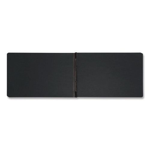 Image of Smead Prong Fastener Premium Pressboard Report Cover, Two-Piece Prong Fastener, 3" Capacity, 11 X 17, Black/black
