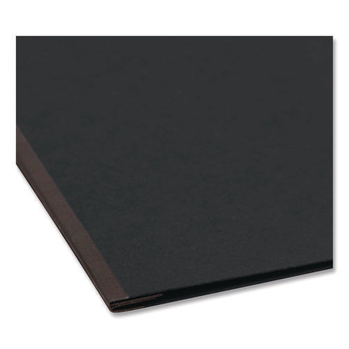 Image of Smead Prong Fastener Pressboard Report Cover, Two-Piece Prong Fastener, 3" Capacity, 11 X 17, Black/black