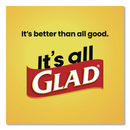 Image of Glad® Guaranteed Strong Large Drawstring Trash Bags, Three-Ply, 30 gal, 1.05 mil, 30 x 33, Black, 28 Bags/Box, 6 Boxes/Carton