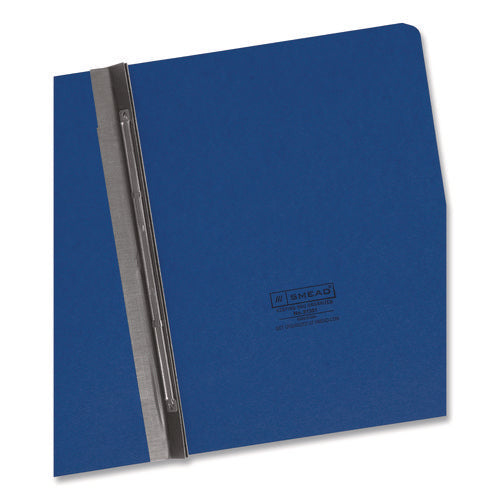 Image of Smead Prong Fastener Pressboard Report Cover, Two-Piece Prong Fastener, 3" Capacity, 8.5 X 11, Dark Blue/dark Blue