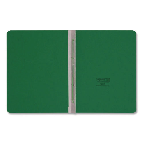 Image of Smead Prong Fastener Pressboard Report Cover, Two-Piece Prong Fastener, 3" Capacity, 8.5 X 11, Green/green