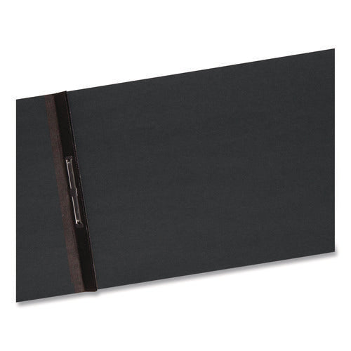 Image of Smead Prong Fastener Pressboard Report Cover, Two-Piece Prong Fastener, 2" Capacity, 8.5 X 14, Black/black