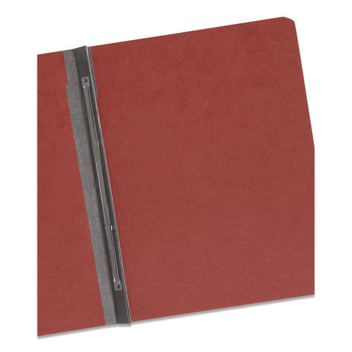 Image of Smead Prong Fastener Pressboard Report Cover, Two-Piece Prong Fastener, 3" Capacity, 8.5 X 11, Red/red