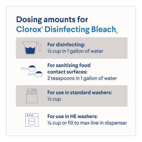 Image of Clorox® Concentrated Regular Disinfecting Bleach, 43 oz Bottle