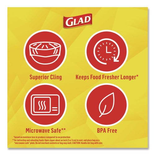Image of Glad® Cling'N Seal Plastic Food Wrap, 200 sq ft