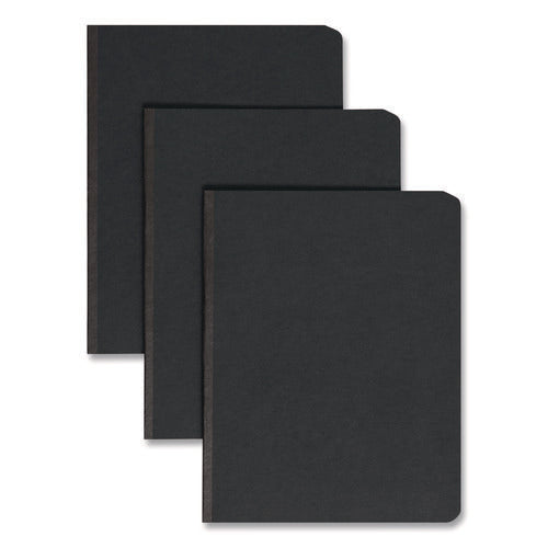 Image of Smead Prong Fastener Premium Pressboard Report Cover, Two-Piece Prong Fastener 3" Capacity, 8.5 X 11, Black/black