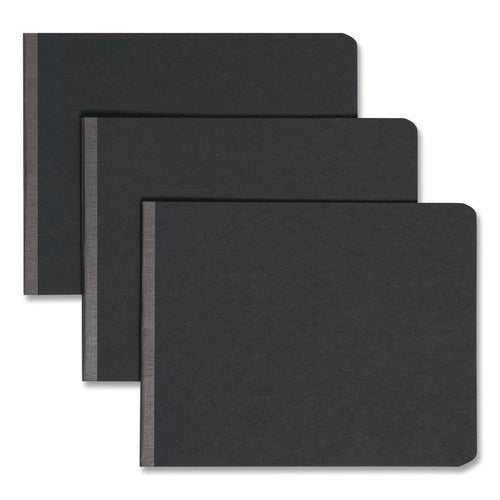 Image of Smead Prong Fastener Premium Pressboard Report Cover, Two-Piece Prong Fastener, 2" Capacity,  8.5 x 11, Black/Black
