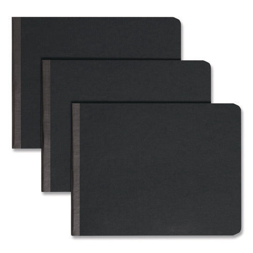 Image of Smead Prong Fastener Premium Pressboard Report Cover, Two-Piece Prong Fastener, 2" Capacity, 8.5 X 11, Black/black