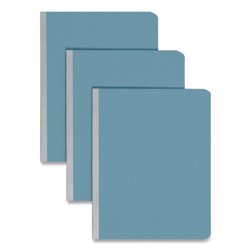 Image of Smead Prong Fastener Premium Pressboard Report Cover, Two-Piece Prong Fastener, 3" Capacity, 8.5 x 11, Blue