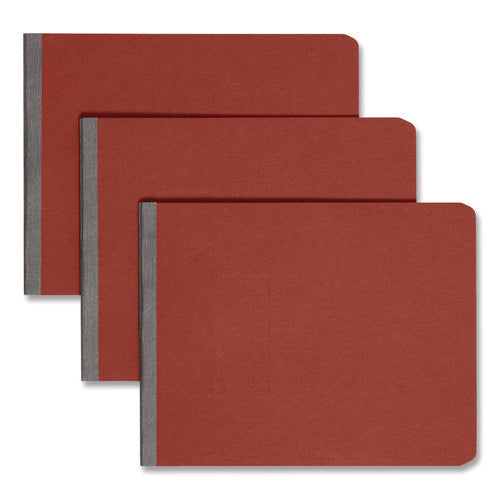 Image of Smead Prong Fastener Premium Pressboard Report Cover, Two-Piece Prong Fastener, 2" Capacity, 8.5 X 11, Red/red