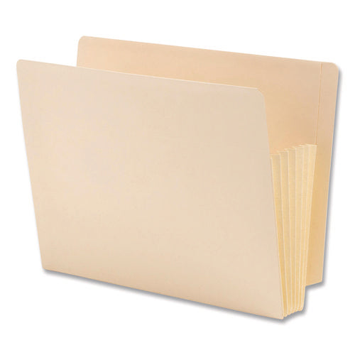Image of Smead Manila End Tab Tuff Pockets, 5.25" Expansion, Letter Size, Manila, 10/box