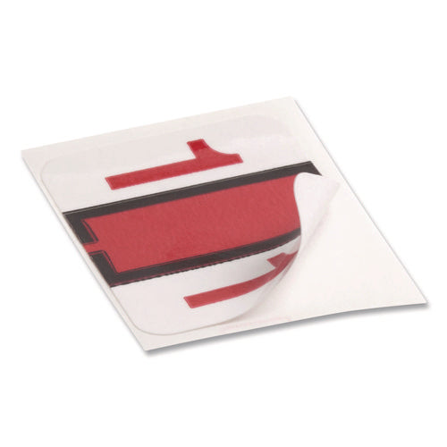Image of Smead Numerical End Tab File Folder Labels, 1, 1 X 1.25, White, 500/roll