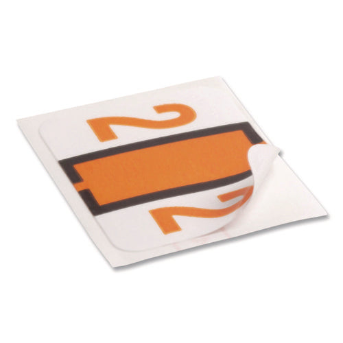 Image of Smead Numerical End Tab File Folder Labels, 2, 1 X 1.25, White, 500/roll