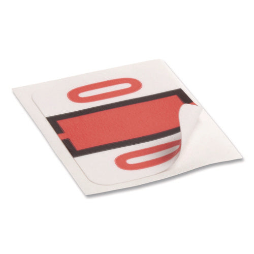 Image of Smead Numerical End Tab File Folder Labels, 0-9, 1 X 1.25, White, 500/roll, 10 Rolls/box