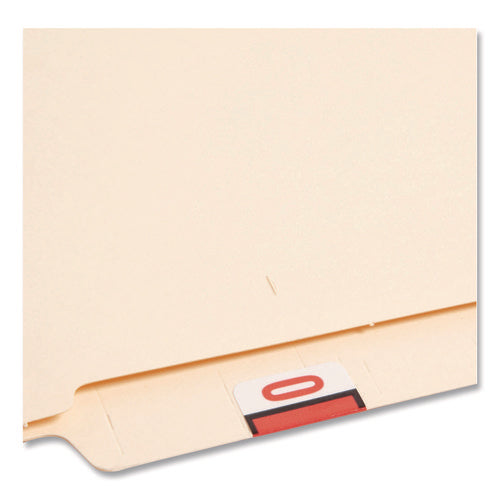 Image of Smead Numerical End Tab File Folder Labels, 0-9, 1 X 1.25, White, 500/roll, 10 Rolls/box