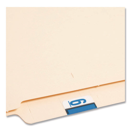 Image of Smead Numerical End Tab File Folder Labels, 6, 1 X 1.25, White, 500/roll
