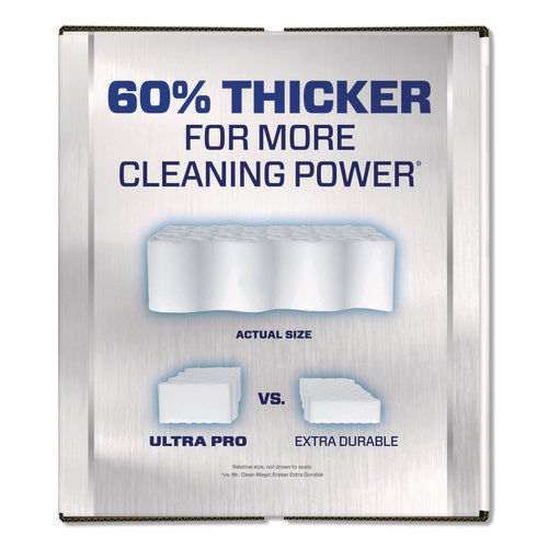 Image of Mr. Clean® Professional Magic Eraser Ultra Pro Multi-Purpose Cleaner, 4.72 x 1.38 x 2.56 Thick, White, 26/Carton