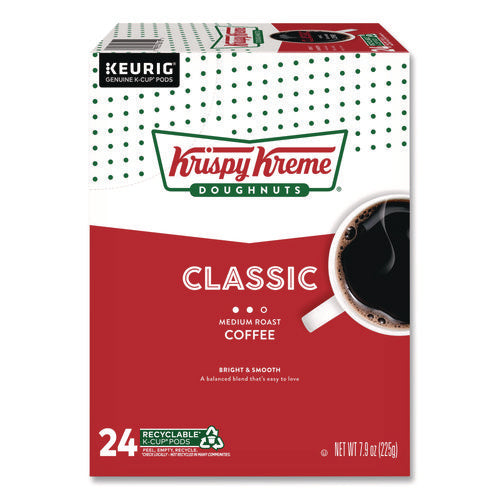 Image of Krispy Kreme Doughnuts® Classic Coffee K-Cups, Medium Roast, 24/box