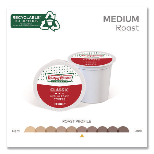 Image of Krispy Kreme Doughnuts® Classic Coffee K-Cups, Medium Roast, 24/box