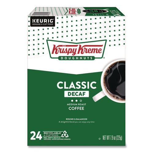 Image of Krispy Kreme Doughnuts® Classic Decaf Coffee K-Cups, Medium Roast, 24/box