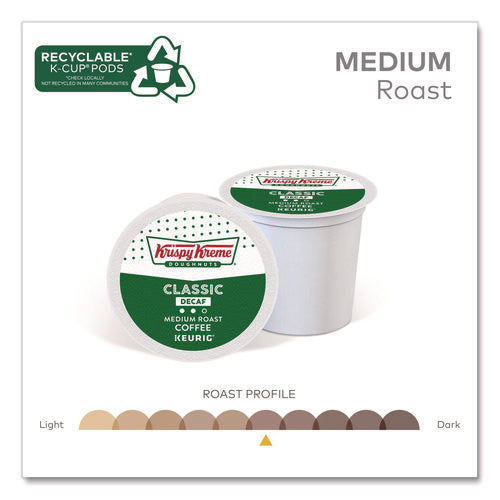 Image of Krispy Kreme Doughnuts® Classic Decaf Coffee K-Cups, Medium Roast, 24/box