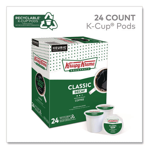 Image of Krispy Kreme Doughnuts® Classic Decaf Coffee K-Cups, Medium Roast, 24/box
