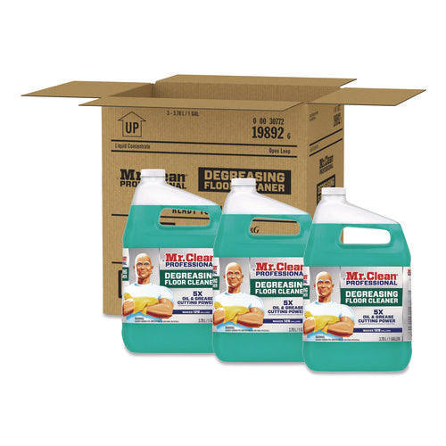 Image of Mr. Clean® Professional Degreasing Floor Cleaner, 1 gal Bottle, 3/Carton