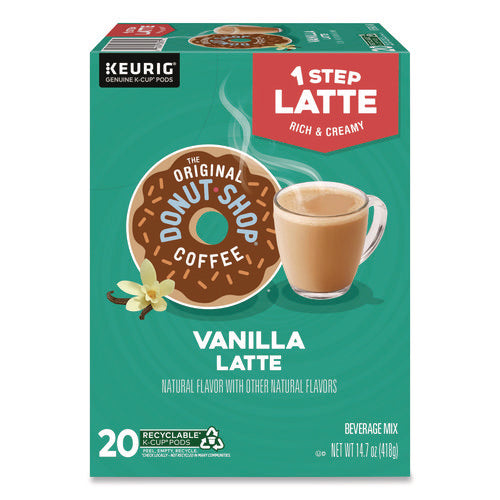 Image of The Original Donut Shop® Vanilla One Step Latte K-Cup, 20/Box