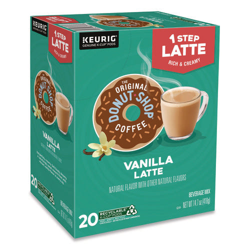 Image of The Original Donut Shop® Vanilla One Step Latte K-Cup, 20/Box