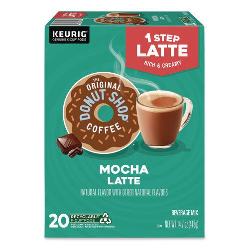 Image of The Original Donut Shop® Mocha One Step Latte K-Cup, Vanilla, 20/Box